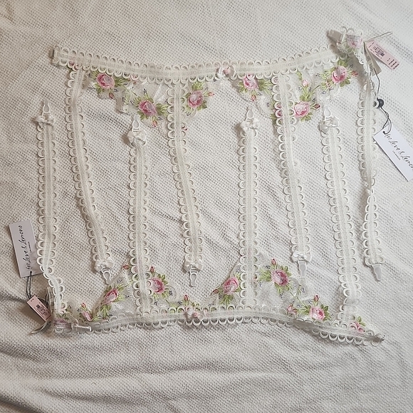 Victoria Secret for Love and Lemons Small Trellis Garter Belt Only 1 - Picture 5 of 7
